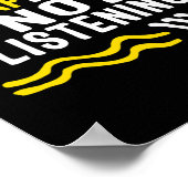 Awareness Month zeker niet luisteren ASL Lang Poster (Hoek)