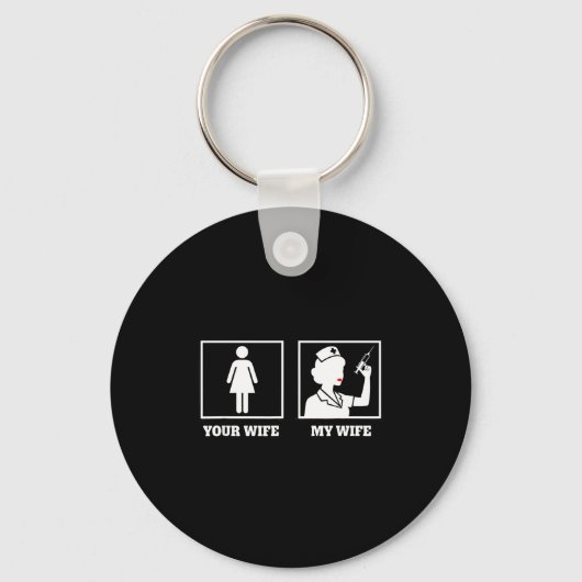 Awareness Nurse Design, Your Wife My Wife Sleutelhanger (Voorkant)