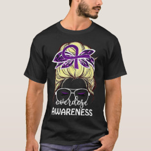 Awareness Outfit Messy Hair Bun Vrouwen T-shirt