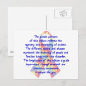 Awareness Ribbon Briefkaart (Voorkant / Achterkant)