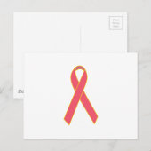 Awareness Ribbon Briefkaart (Voorkant / Achterkant)