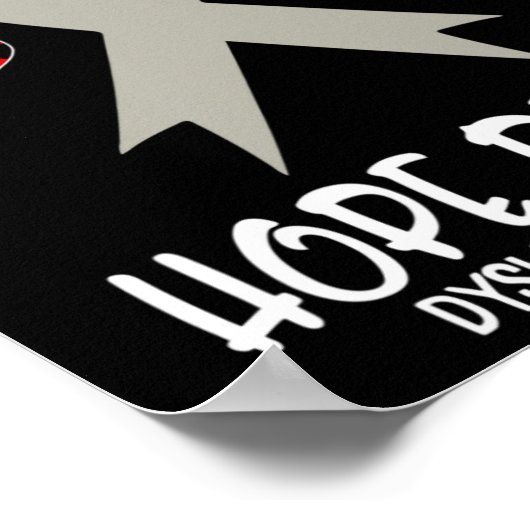 Awareness Ribbon Ik ben een hoopdealer Leopard Chr Poster (Hoek)