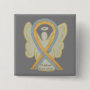 Awareness Ribbon Pins Vierkante Button 5,1 Cm