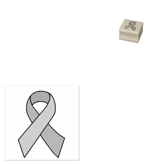 Awareness Ribbon Self-inking Rubberstempel (Gestempeld)