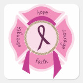 Awareness Ribbon Vierkante Sticker (Voorkant)