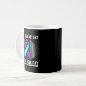 Awareness Support Prevention Awareness Month Print Koffiemok (Voorkant links)