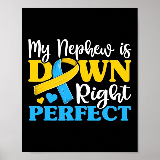 Awareness van Trisomy Neef Down Syndrome Poster (Voorkant)