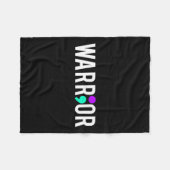 Awareness Warrior Design Gift voor mentale gezondh Fleece Deken (Voorkant (Horizontaal))