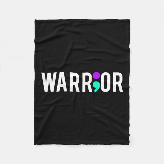 Awareness Warrior Design Gift voor mentale gezondh Fleece Deken (Voorkant)