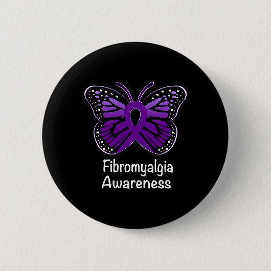 Awareness Warrior Ondersteuning Paarse Lint 2 Ronde Button 5,7 Cm (Voorkant)