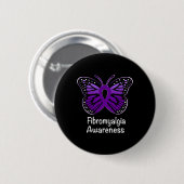 Awareness Warrior Ondersteuning Paarse Lint 2 Ronde Button 5,7 Cm (Voorkant /achterkant)