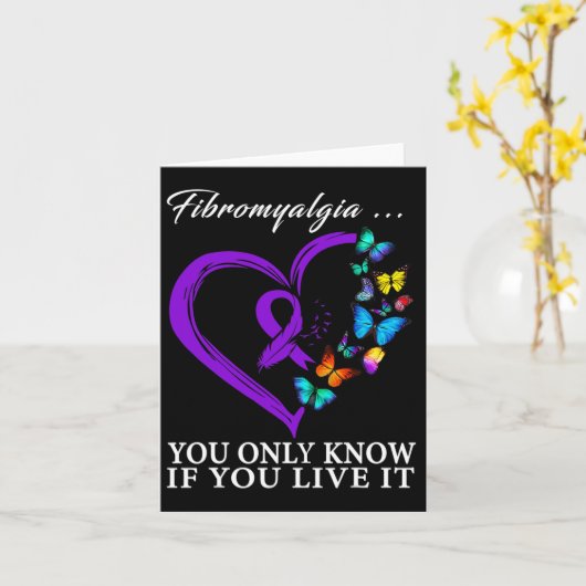 Awareness Warrior Ondersteuning Paarse Lint 3 Kaart (Gele Bloem)