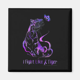 Awareness Warrior Ribbon Ik vecht als een tijger Magneet