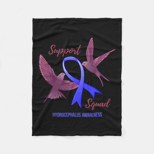 Awareness Warrior Survivor Support Squad Fleece Deken (Voorkant)