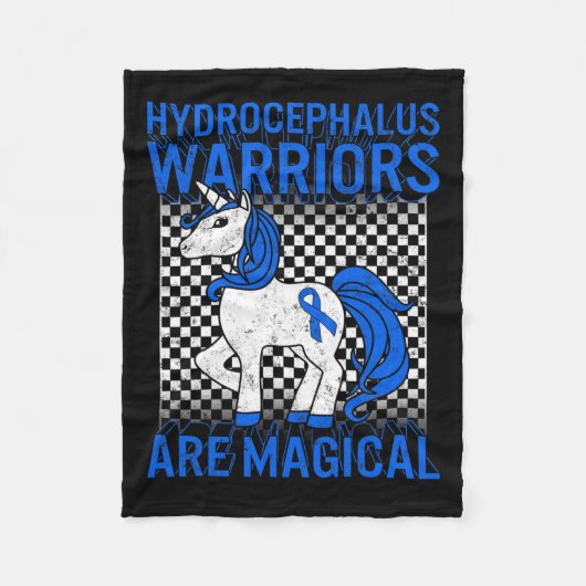 Awareness Warriors zijn magische eenhoorn hydroce Fleece Deken (Voorkant)