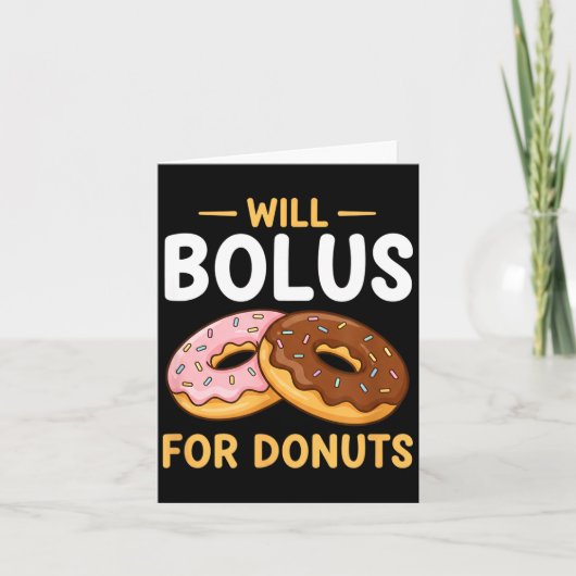 Awareness Will Bolus For Donuts, Diabetes (t1d) Bo Kaart (Voorkant)