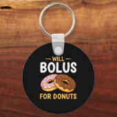 Awareness Will Bolus For Donuts, Diabetes (t1d) Bo Sleutelhanger (Voorkant)