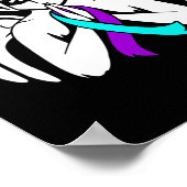 Awareness Wings Angel Ribbon Happy Support Graphic Poster (Hoek)