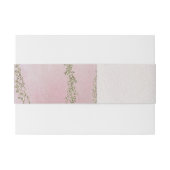 Awash Elegant Waterverf Blush Wedding Monogram Uitnodigingen Wikkel (Achterkant Voorbeeld)