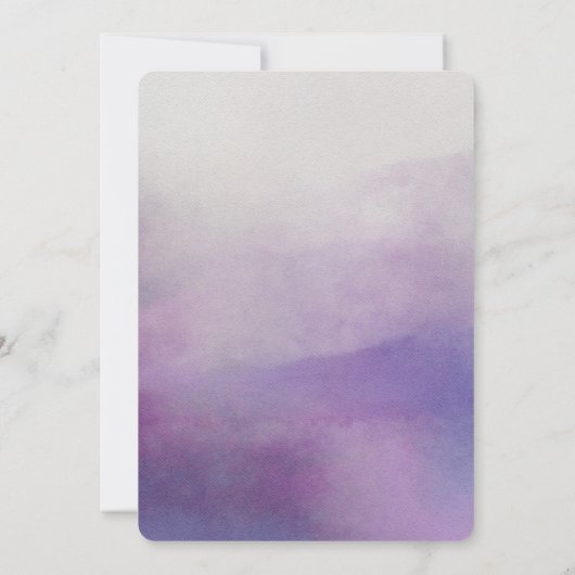 Awash Elegant Waterverf Bruidsdouche Uitnodiging (Achterkant)