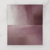 Awash Elegant Waterverf Cranberry Tafelnummer Plaatskaartje (Binnenkant ongevouwen)