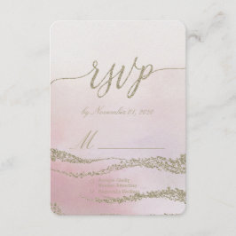 Awash Elegante Waterverf in Blush Wedding RSVP