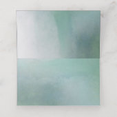 Awash Elegante Waterverf in oceaan Tafelnummer Plaatskaartje (Binnenkant ongevouwen)