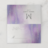 Awash Elegante Waterverf in Orchid Tafelnummer Plaatskaartje (Buitenkant ongevouwen)