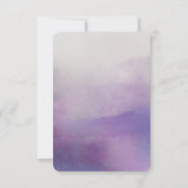 Awash Elegante Waterverf in Orchidee bruiloft RSVP (Achterkant)