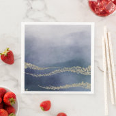 Awash Elegante Waterverf in Surven bruiloft Servetten (Insitu)