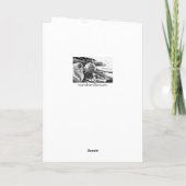 AWASH IN LICHT Zwart - Blue Chow Dog Art Kaart (Achterkant)