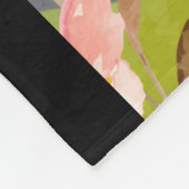 AWASH IN LICHT Zwart - Blue Chow Dog Fleece Deken (Hoek)