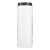 AWASH IN LICHT Zwart - Blue Chow Dog Thermosbeker (Achterkant)