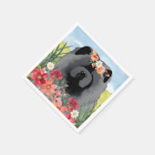 AWASH IN LIGHT Black - Blauwe Chow Hondenshirts Servet (Hoek)