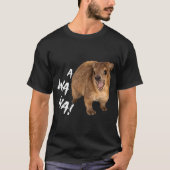 Awawa! Angry Screaming Hyrax Meme T-shirt (Voorkant)