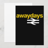 Away Days Mannen Football Casuals Football T-Shirt (Voorkant / Achterkant)