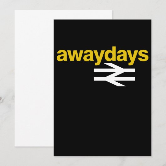 Away Days Mannen Football Casuals Football T-Shirt (Voorkant / Achterkant)