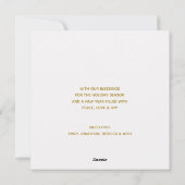 Away in a Manger Lyrics nativiteitsscène kerst Feestdagenkaart (Achterkant)