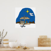 Away in een gevaar poster (Keuken)