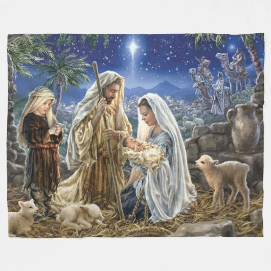 AWAY op EEN MANGER Fleece Deken (Voorkant (Horizontaal))