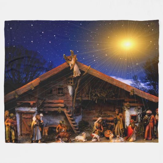 AWAY op EEN MANGER Fleece Deken (Voorkant (Horizontaal))