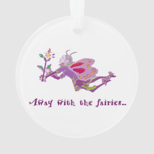Away With the Fairies Hanging Acrylic Ornament (achterkant)