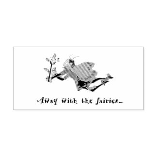 Away With the Fairies Rubber Stamp  Rubberstempel