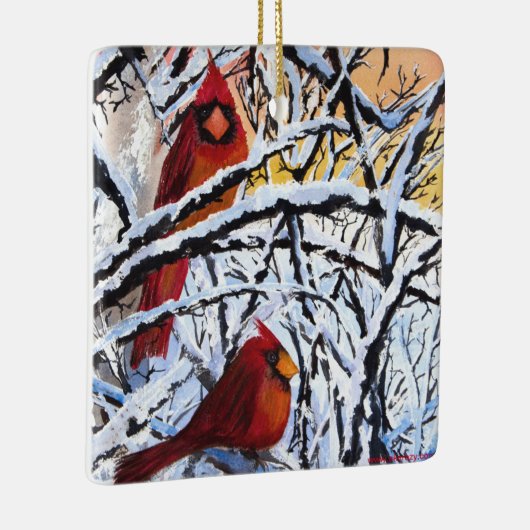 AWCC Alaskan Frozen Cardinals Holiday Ornament (Rechts)