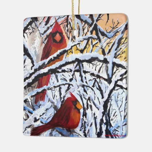 AWCC Alaskan Frozen Cardinals Holiday Ornament (Links)