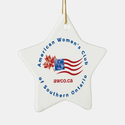 AWCO-kerstster Keramisch Ornament (Rechts)
