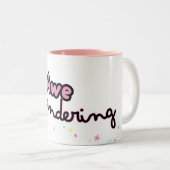 Awe en Wandering aanpasbare koffie mok (Voorkant rechts)