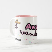 Awe en Wandering aanpasbare koffie mok (Voorkant links)