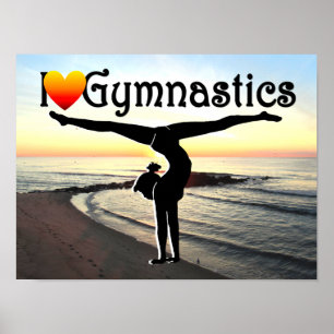 AWE INSPIREREN GYMNASTICS ONTWERP POSTER