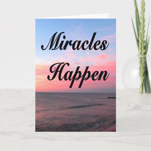 AWE INSPIREREN MIRACLES HAPPELEN SUNRISE FOTO KAART (Voorkant)